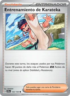 Carta Entrenamiento de Karateka de la expansión Juntos de Aventuras, número 143/159