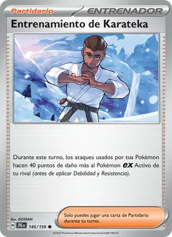 Carta Entrenamiento de Karateka de la expansión Juntos de Aventuras, número 145/159
