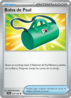 Carta Bolsa de Paul de la expansión Juntos de Aventuras, número 147/159