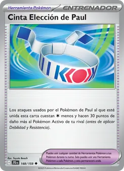 Carta Cinta Elección de Paul de la expansión Juntos de Aventuras, número 148/159