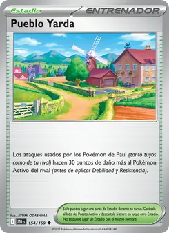 Carta Pueblo Yarda de la expansión Juntos de Aventuras, número 154/159