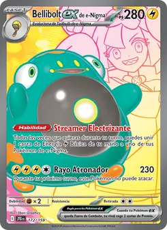 Carta Bellibolt ex de e-Nigma de la expansión Juntos de Aventuras, número 172/159