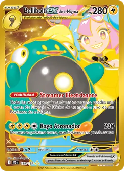 Carta Bellibolt ex de e-Nigma de la expansión Juntos de Aventuras, número 188/159