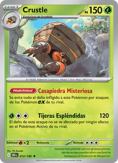 Carta Crustle de la expansión Rivales Predestinados, número 012/182