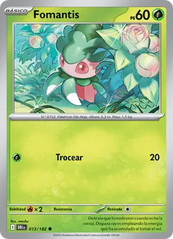 Carta Fomantis de la expansión Rivales Predestinados, número 013/182