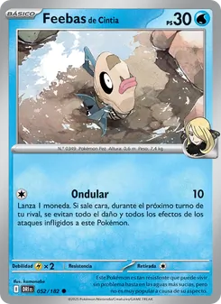 Carta Feebas de Cintia de la expansión Rivales Predestinados, número 052/182