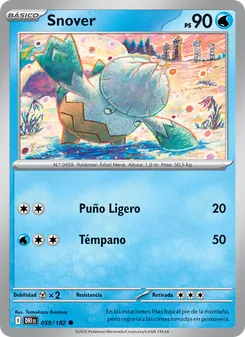 Carta Snover de la expansión Rivales Predestinados, número 059/182
