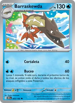 Carta Barraskewda de la expansión Rivales Predestinados, número 063/182