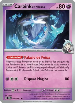 Carta Carbink de Máximo de la expansión Rivales Predestinados, número 086/182
