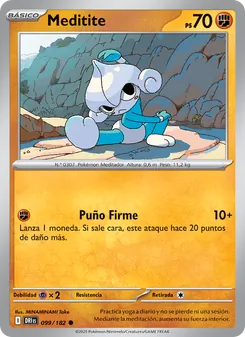 Carta Meditite de la expansión Rivales Predestinados, número 099/182
