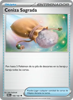 Carta Ceniza Sagrada de la expansión Rivales Predestinados, número 168/182