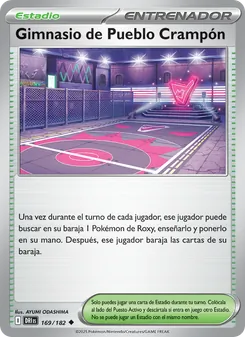 Carta Gimnasio de Pueblo Crampón de la expansión Rivales Predestinados, número 169/182