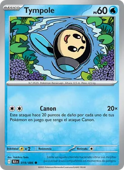 Carta Tympole de la expansión Fulgor Negro, número 019/86