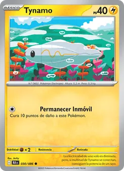 Carta Tynamo de la expansión Fulgor Negro, número 030/86
