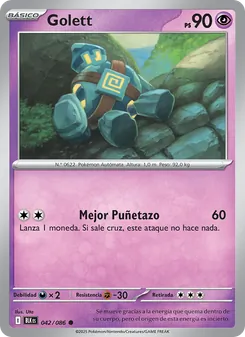 Carta Golett de la expansión Fulgor Negro, número 042/86