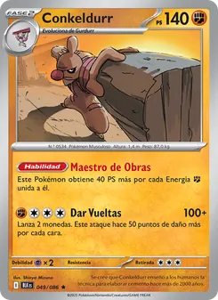 Carta Conkeldurr de la expansión Fulgor Negro, número 049/86