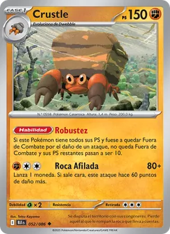 Carta Crustle de la expansión Fulgor Negro, número 052/86