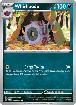 Carta Whirlipede de la expansión Fulgor Negro, número 055/86