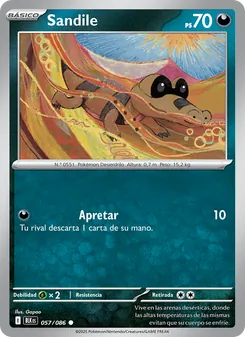 Carta Sandile de la expansión Fulgor Negro, número 057/86