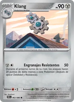 Carta Klang de la expansión Fulgor Negro, número 062/86