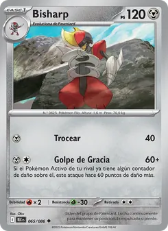 Carta Bisharp de la expansión Fulgor Negro, número 065/86