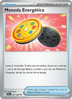 Carta Moneda Energética de la expansión Fulgor Negro, número 081/86