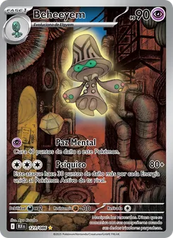 Carta Beheeyem de la expansión Fulgor Negro, número 121/86