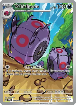 Carta Whirlipede de la expansión Fulgor Negro, número 133/86