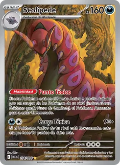 Carta Scolipede de la expansión Fulgor Negro, número 134/86