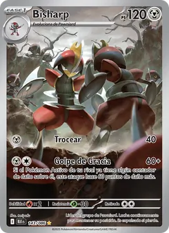 Carta Bisharp de la expansión Fulgor Negro, número 143/86