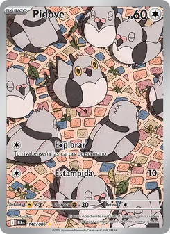 Carta Pidove de la expansión Fulgor Negro, número 148/86