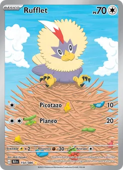 Carta Rufflet de la expansión Fulgor Negro, número 154/86