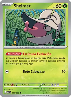 Carta Shelmet de la expansión Llama Blanca, número 008/86