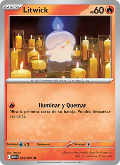 Carta Litwick de la expansión Llama Blanca, número 016/86