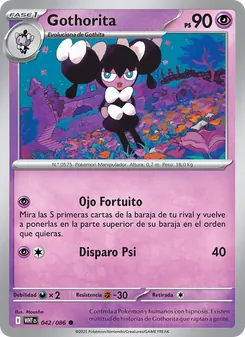 Carta Gothorita de la expansión Llama Blanca, número 042/86