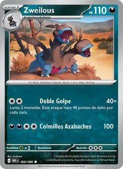 Carta Zweilous de la expansión Llama Blanca, número 066/86
