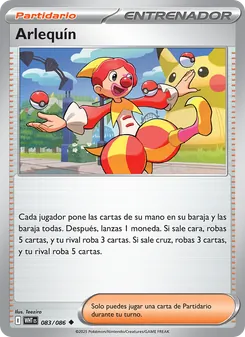 Carta Arlequín de la expansión Llama Blanca, número 083/86