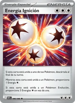 Carta Energía Ignición de la expansión Llama Blanca, número 086/86