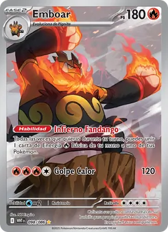 Carta Emboar de la expansión Llama Blanca, número 098/86