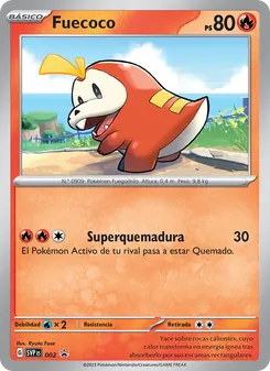 Carta Fuecoco de la expansión SVP Black Star Promos, número 002/225