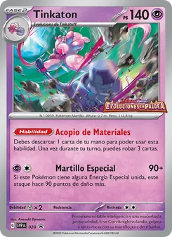 Carta Tinkaton de la expansión SVP Black Star Promos, número 020/225