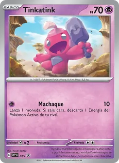 Carta Tinkatink de la expansión SVP Black Star Promos, número 025/225