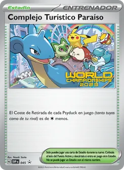 Carta Complejo Turístico Paraíso de la expansión SVP Black Star Promos, número 045/225