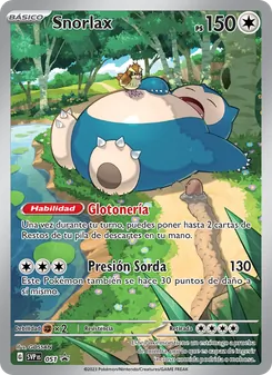 Carta Snorlax de la expansión SVP Black Star Promos, número 051/225