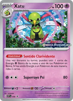 Carta Xatu de la expansión SVP Black Star Promos, número 059/225