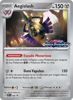 Carta Aegislash de la expansión SVP Black Star Promos, número 060/225