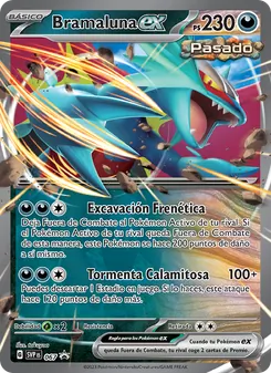 Carta Bramaluna ex de la expansión SVP Black Star Promos, número 067/225