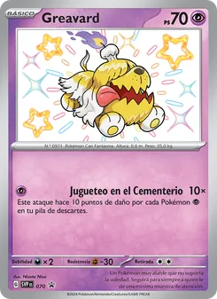 Carta Greavard de la expansión SVP Black Star Promos, número 070/225