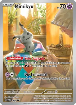 Carta Mimikyu de la expansión SVP Black Star Promos, número 075/225