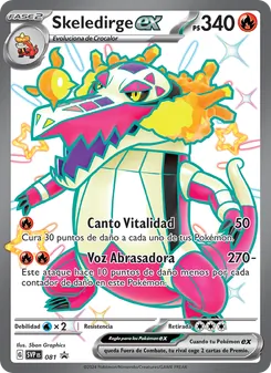 Carta Skeledirge ex de la expansión SVP Black Star Promos, número 081/225